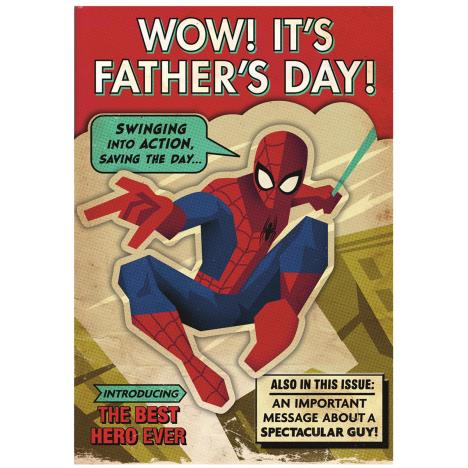Spiderman In Action Father's Day Card £3.40